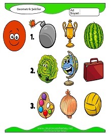 Geometrik Şekiller Çalışma Sayfaları